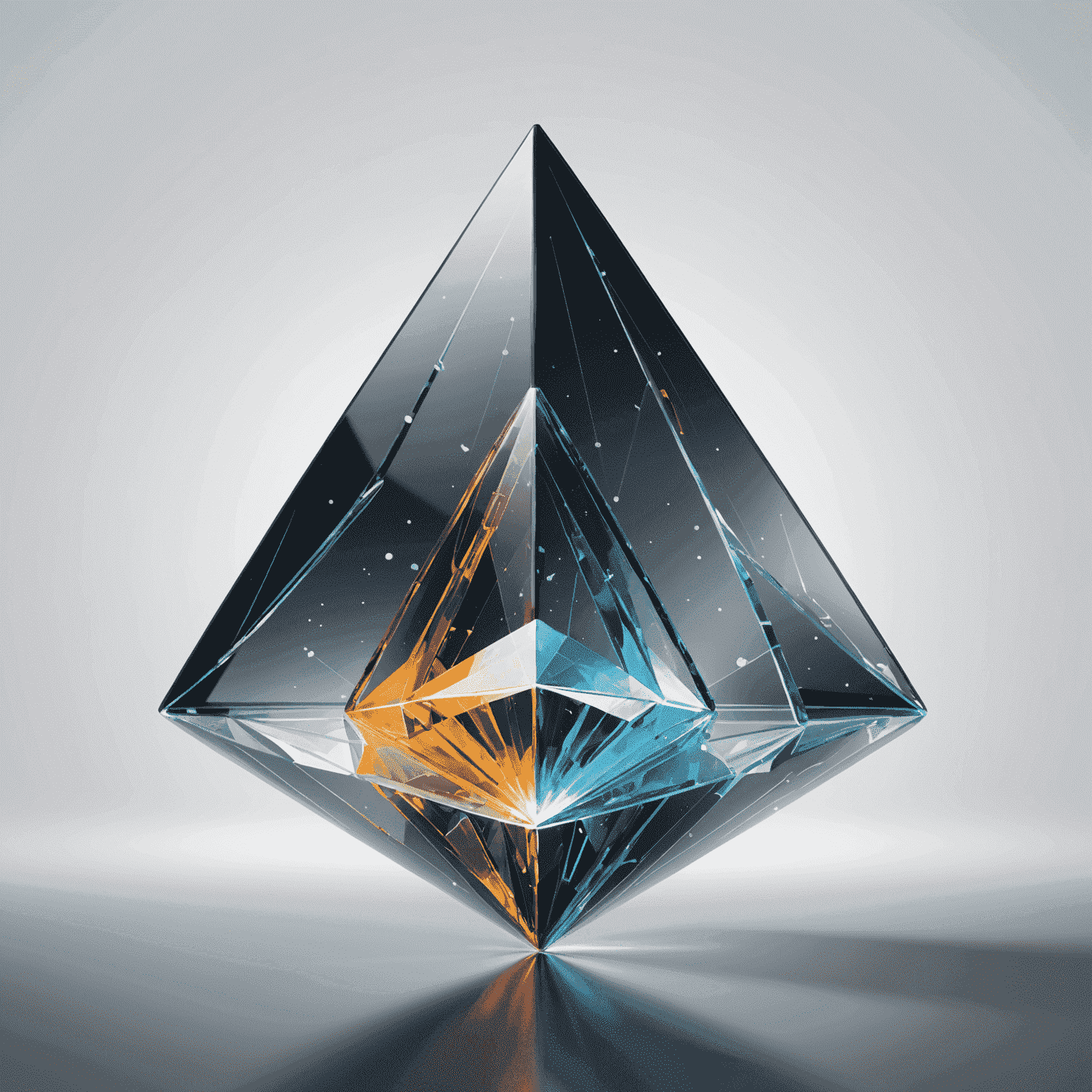 Glass Data Analytics Visualization Labs logo featuring a stylized glass prism refracting data streams