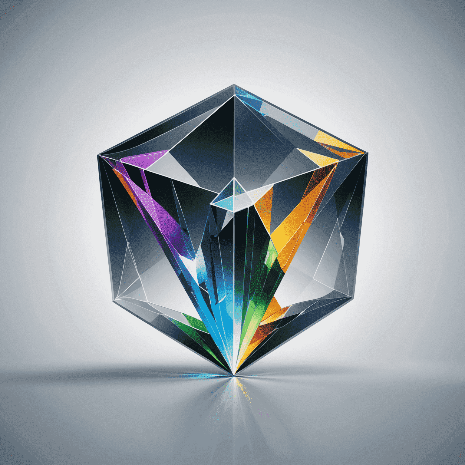 Glass Data Analytics Visualization Labs logo featuring a stylized glass prism refracting data streams